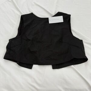 Charcoal crop top  Size small